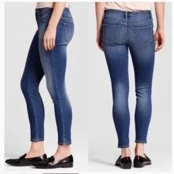 Mossimo Mid-Rise Jegging with Paint Splatter ankle Slit Detail 0/25 - Picture 2 of 11